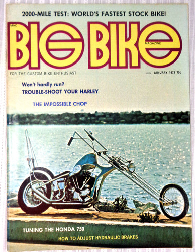 Big bike january 1972 magazine - bike,