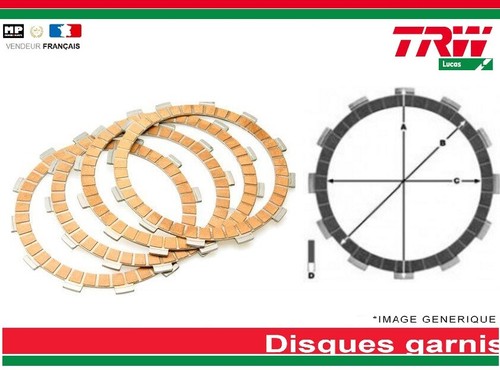 Kit clutch discs filled - 9,